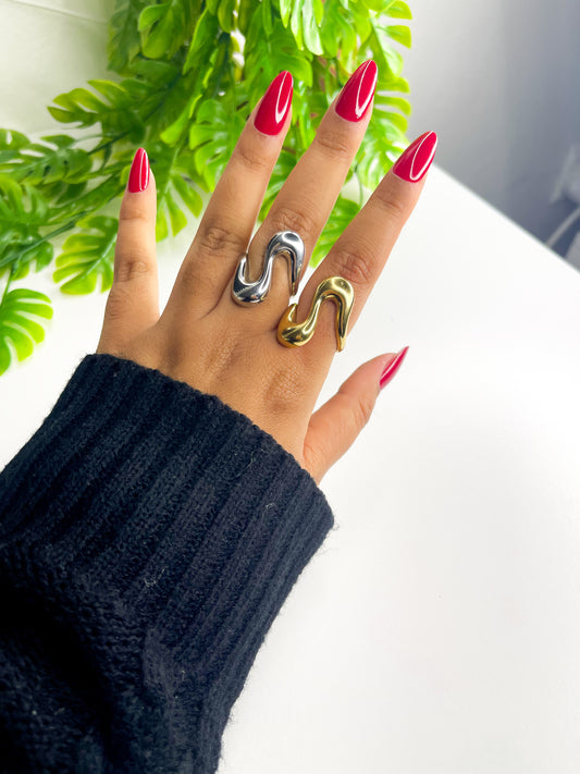 Anel Ajustável Francesca - Aço Inoxidável