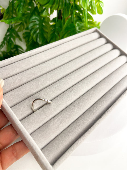 Anel Ajustável Eliana - Prata 925