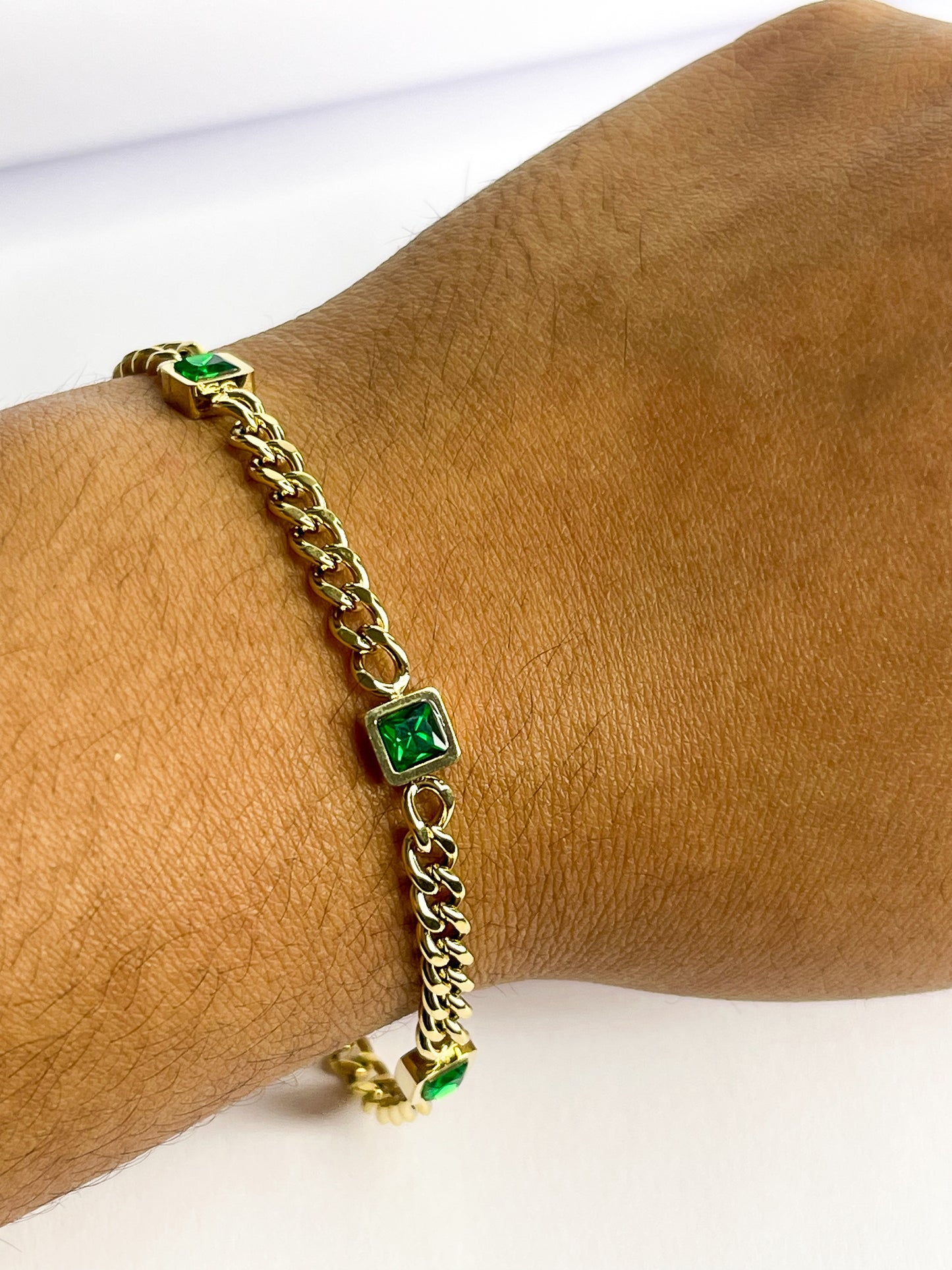 Pulseira jade - Aço Inoxidável