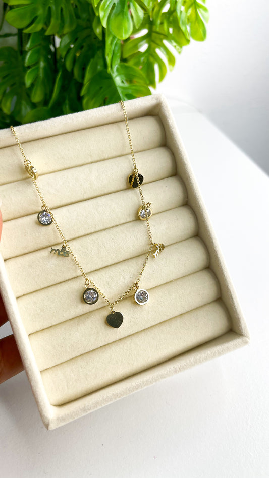 Colar Amor de Mãe Dourado - Aço Inoxidável