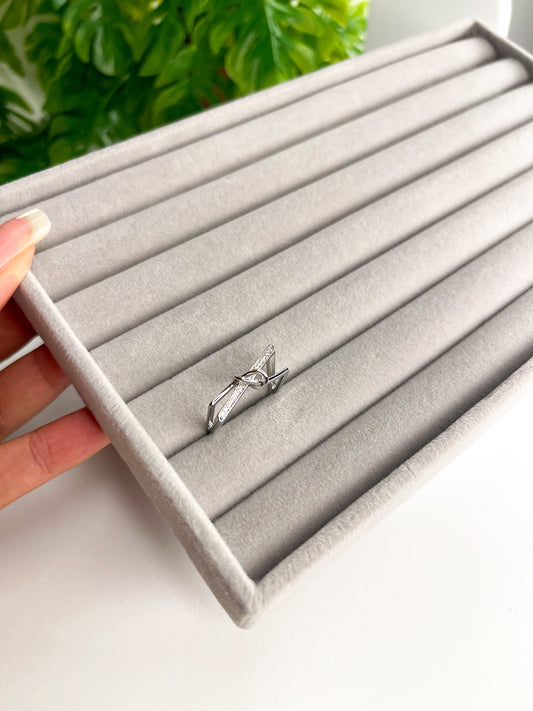 Anel ajustável Denise - Aço Inoxidável