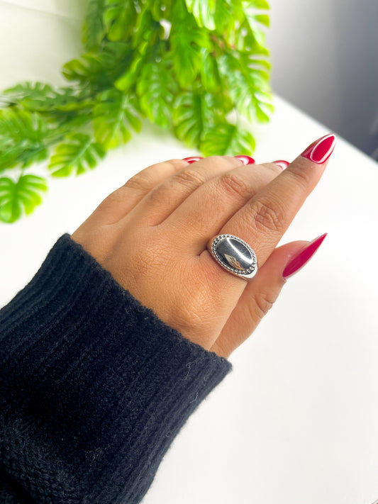 Anel Ajustável Eleonora - Aço Inoxidável