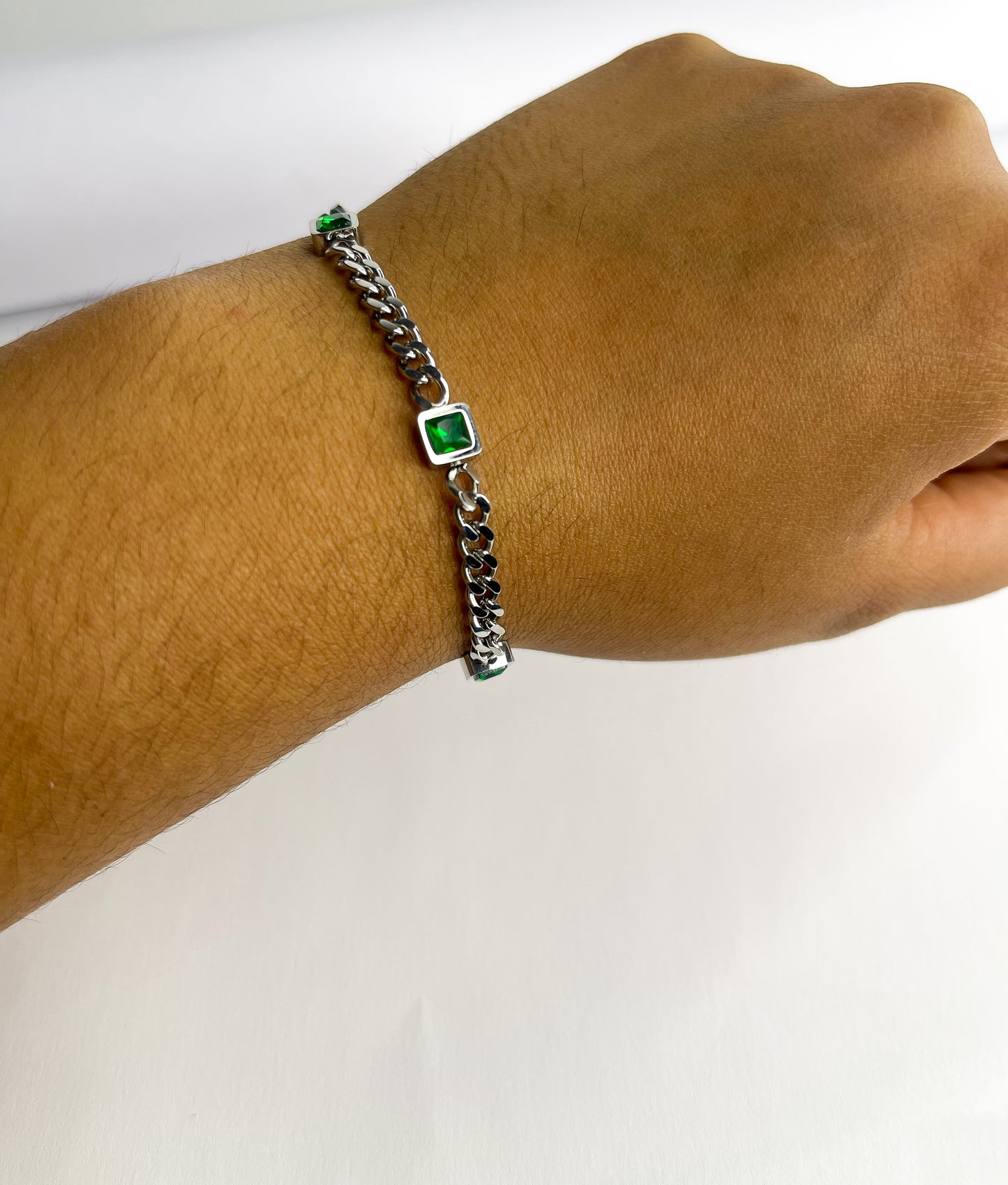 Pulseira jade - Aço Inoxidável