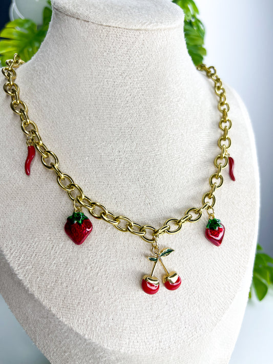 Colar Cherry - Aço Inoxidável