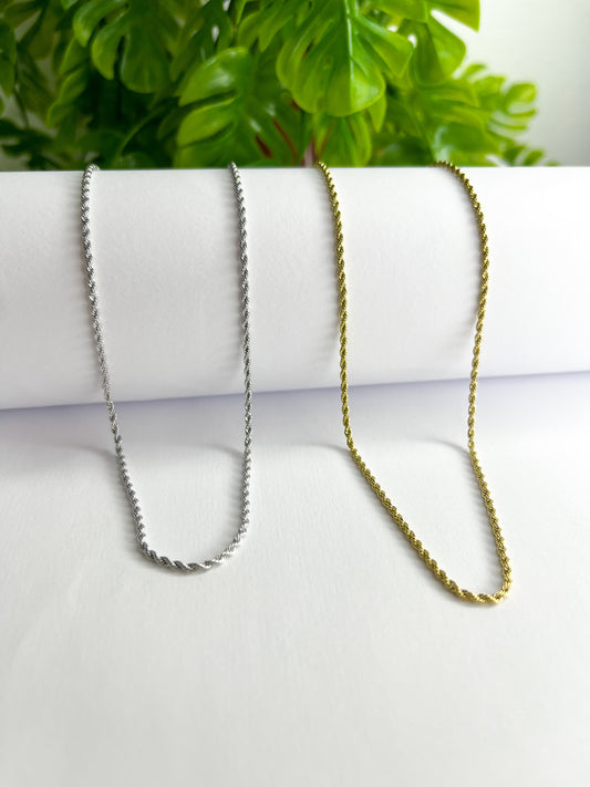 Colar trançado - Aço Inoxidável