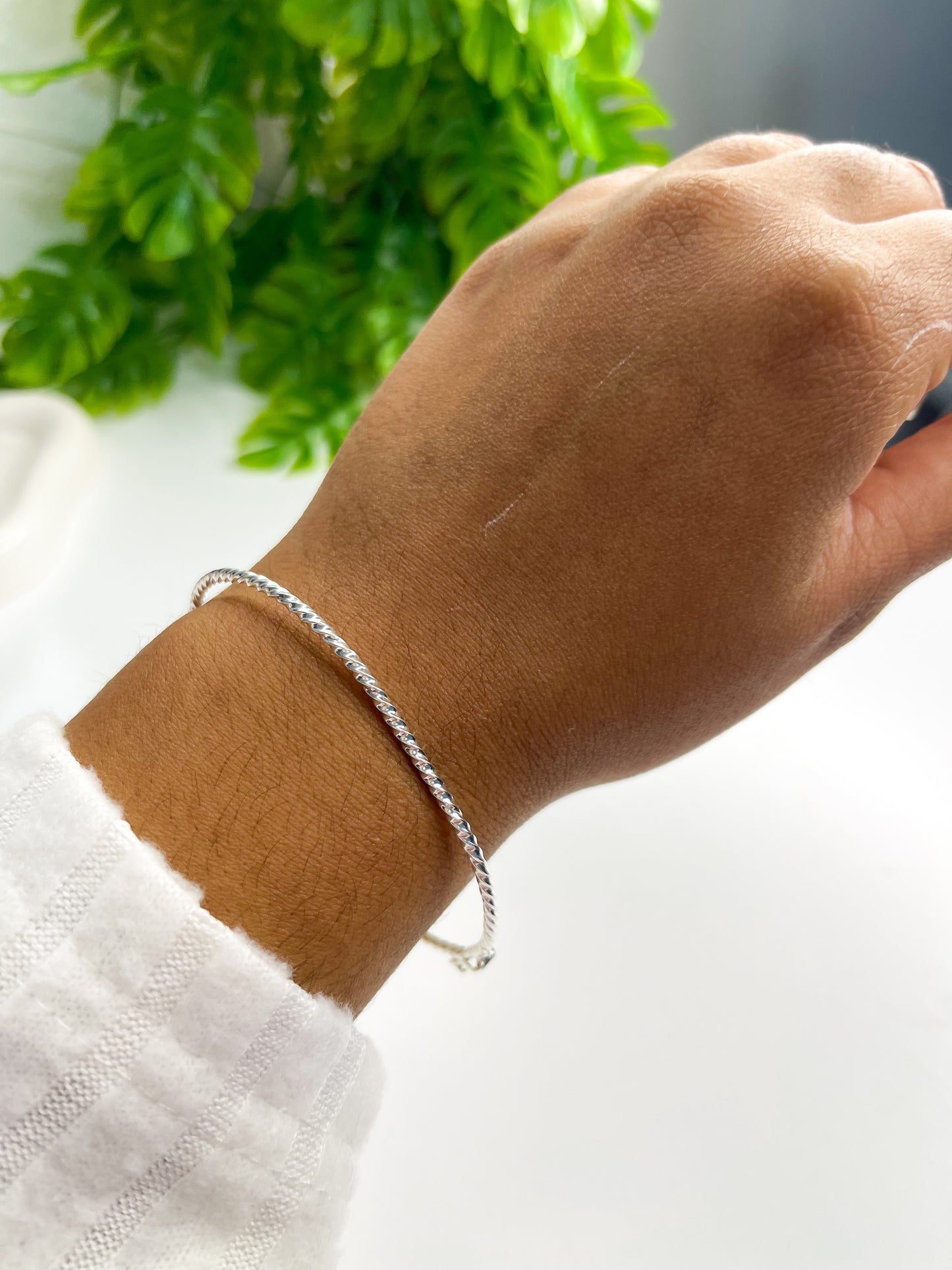 Bracelete Torcido - Prata 925