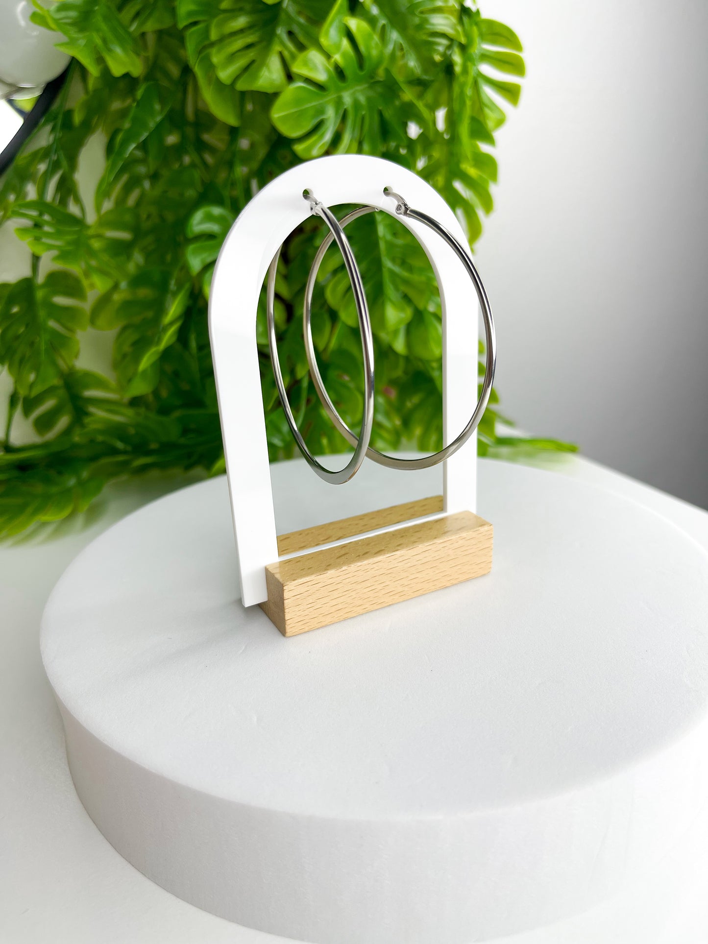 Brinco Geórgia Argola 60mm - Aço inoxidável