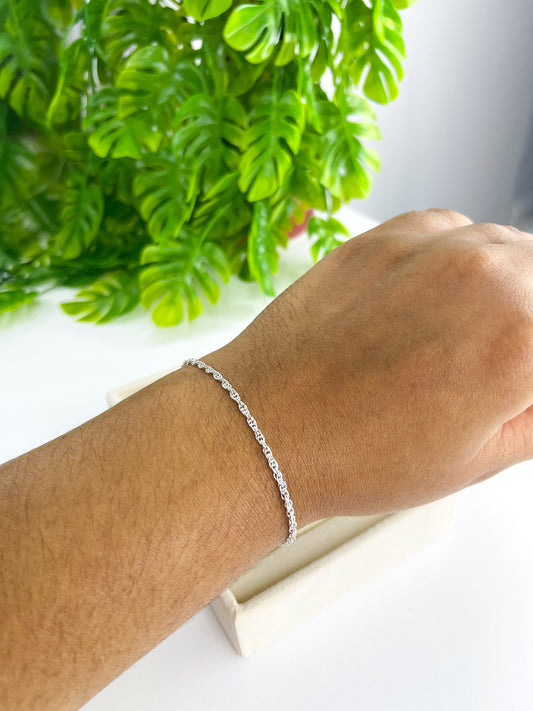 Pulseira Cabelinho de Anjo - Prata 925