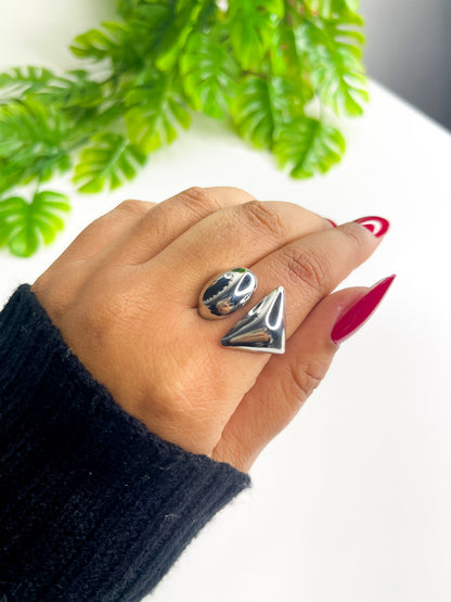 Anel ajustável Antonella - Aço Inoxidável