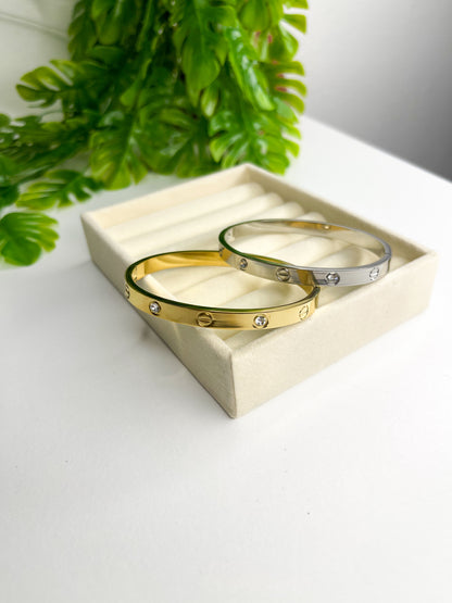 Conjunto Inspiração Cartier - 3 peças Prata - Aço inoxidável
