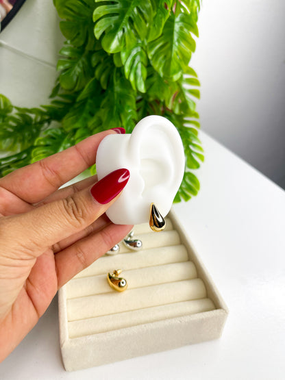 Brinco gota 2cm - Aço Inoxidável