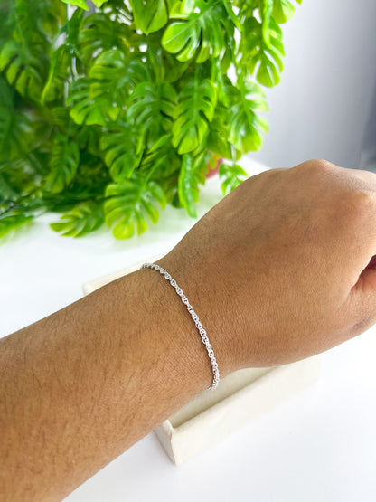 Pulseira Cabelinho de Anjo - Prata 925