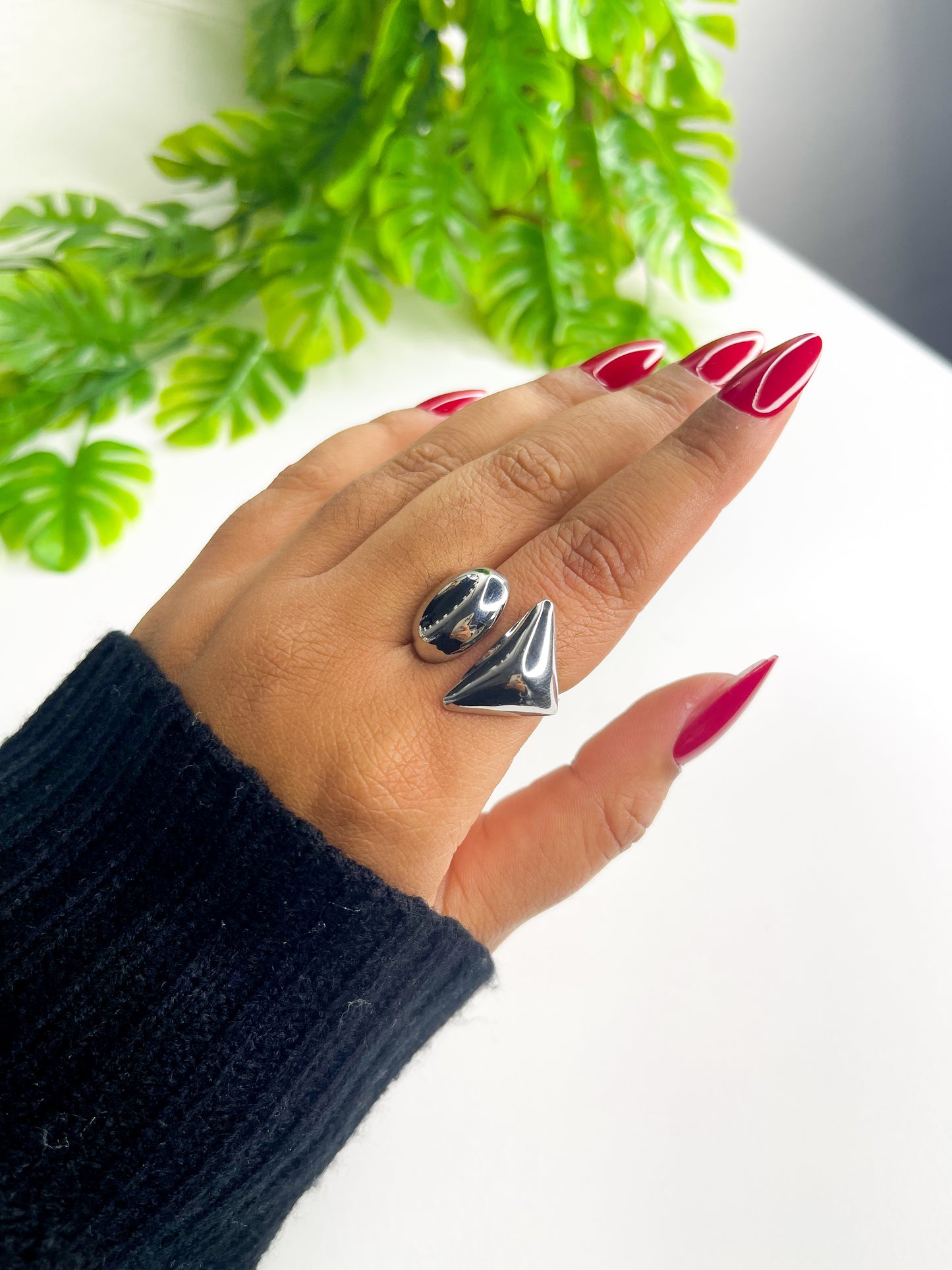 Anel ajustável Antonella - Aço Inoxidável