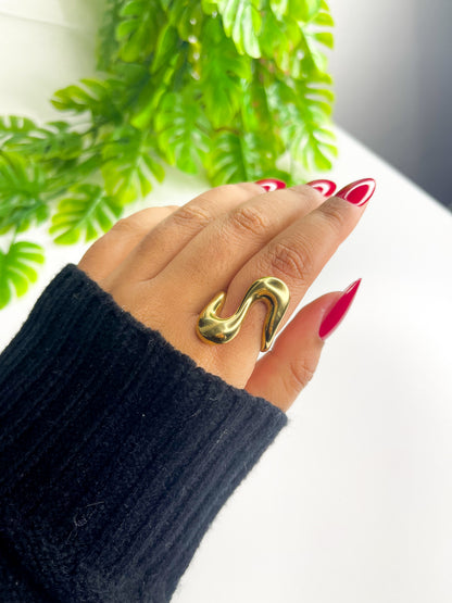 Anel Ajustável Francesca - Aço Inoxidável