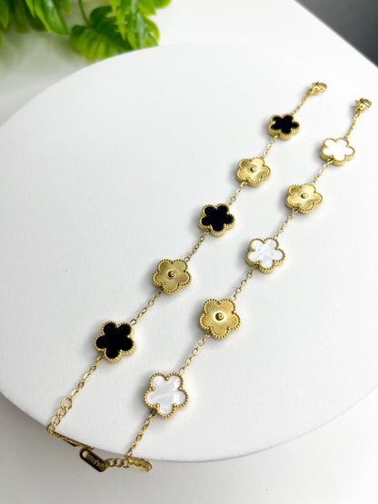 Pulseira Trevo Marina - Aço Inoxidável