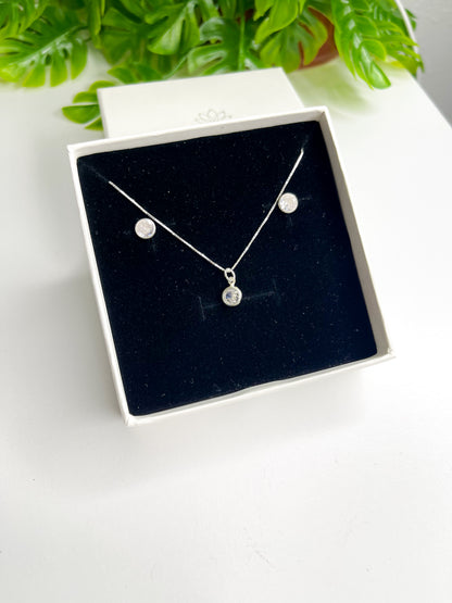 Conjunto Ponto de Luz - Prata 925
