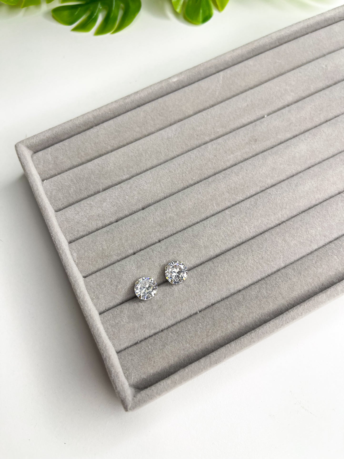 Brinco ponto de luz 9mm - Prata 925