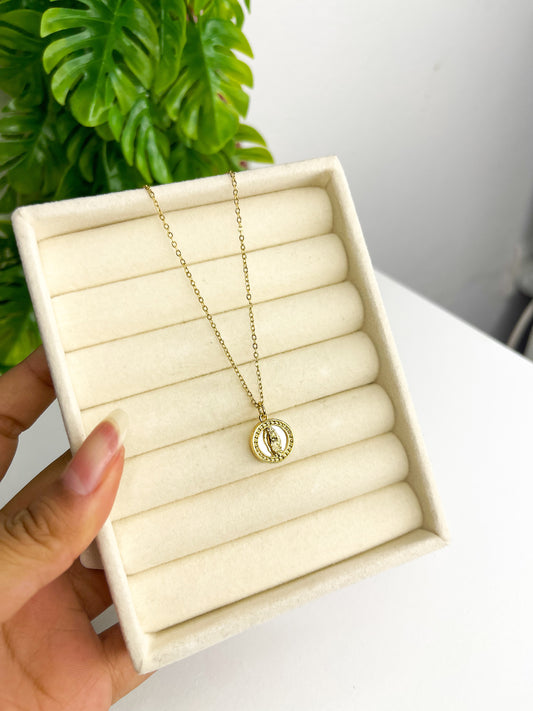 Colar Medalha Nossa Senhora de Fátima - Aço Inoxidável