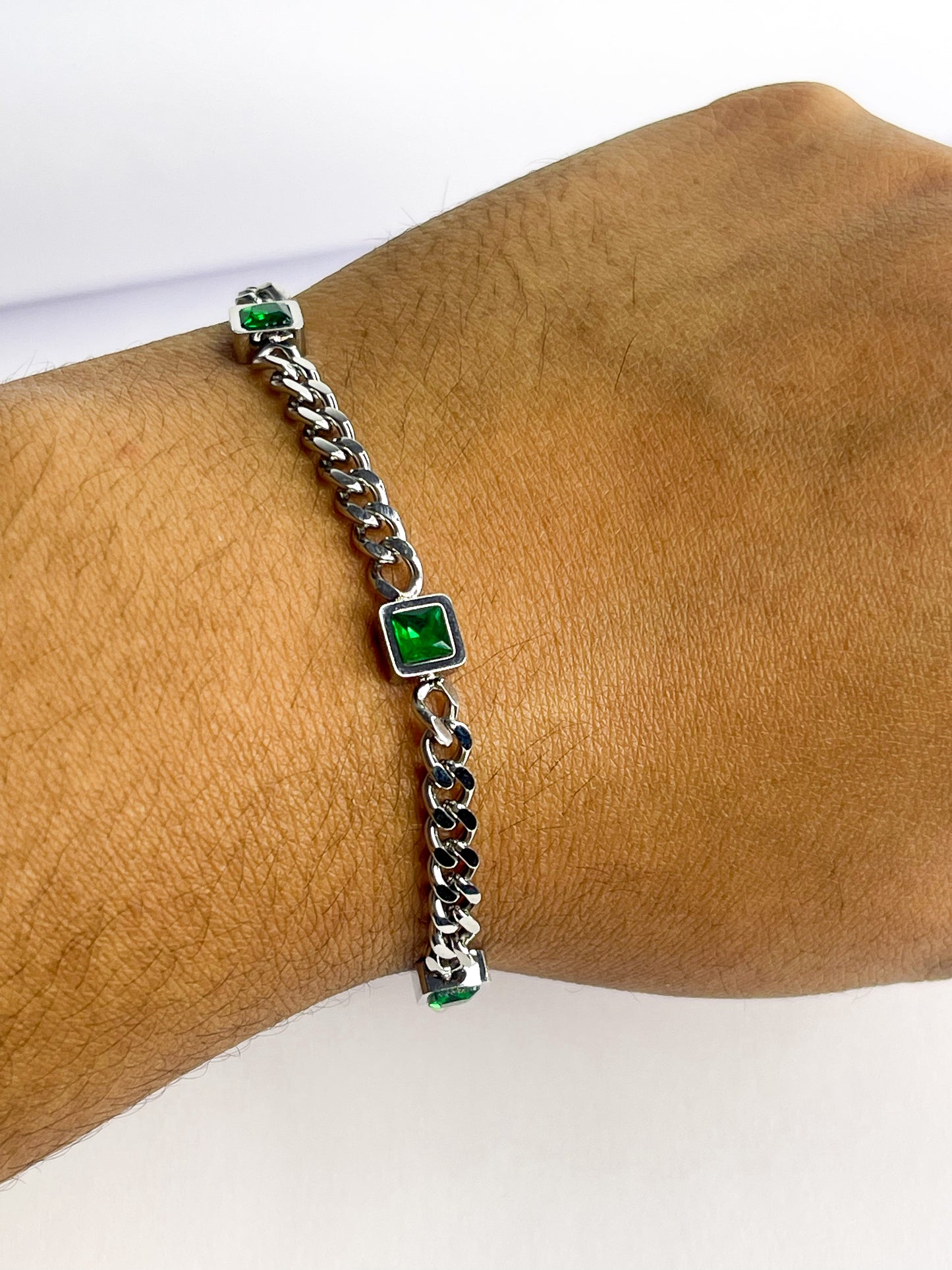 Pulseira jade - Aço Inoxidável