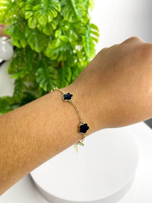 Pulseira Trevo Minimalista – Aço Inoxidável