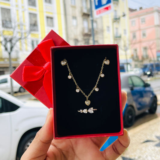 Conjunto Love - 2 peças - Aço inoxidável