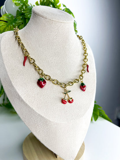 Colar Cherry - Aço Inoxidável