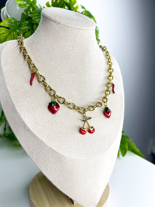 Colar Cherry - Aço Inoxidável