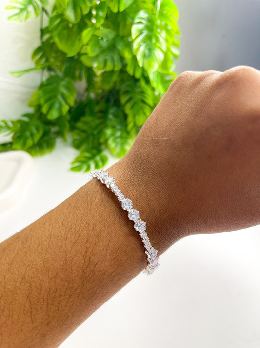 Bracelete Crystal - Prata 925