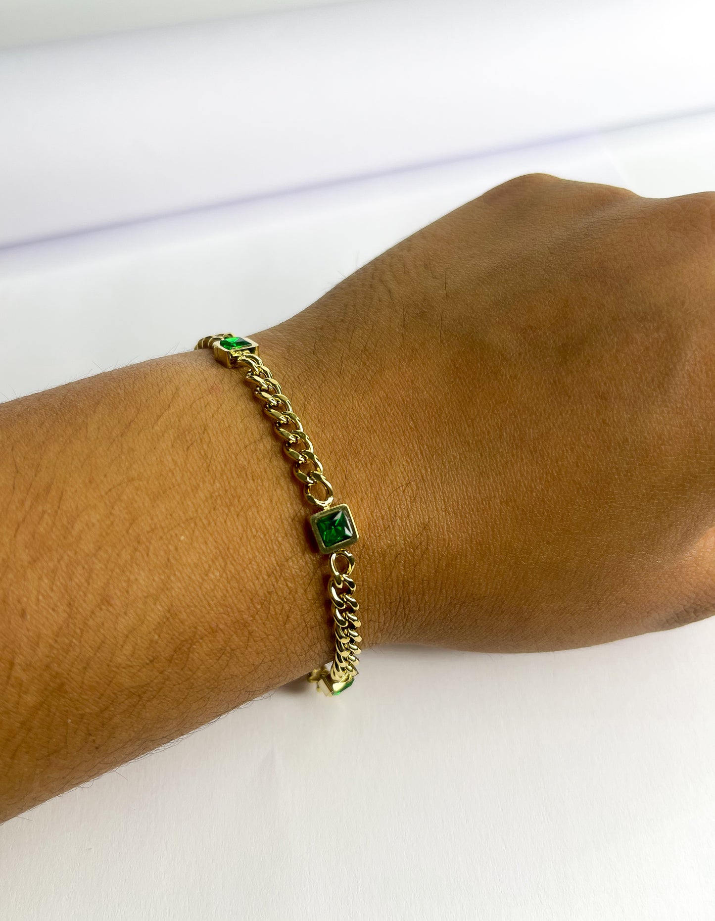 Pulseira jade - Aço Inoxidável