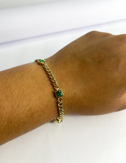 Pulseira jade - Aço Inoxidável