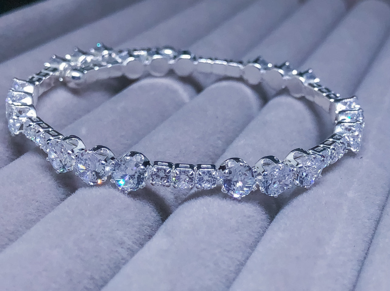 Bracelete Crystal - Prata 925