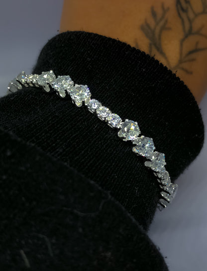 Bracelete Crystal - Prata 925