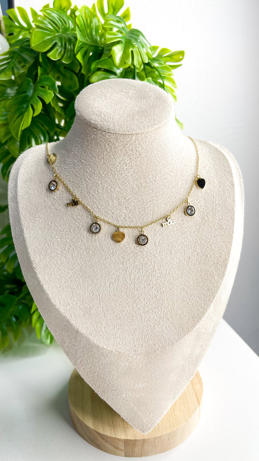 Colar Amor de Mãe Dourado - Aço Inoxidável