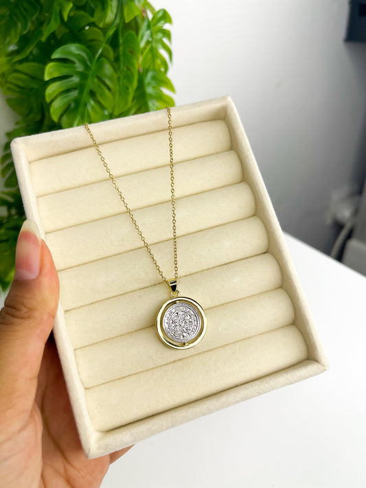 Colar Medalha de São Bento - Aço Inoxidável