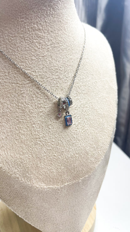 Colar Duo Charms - Aço Inoxidável
