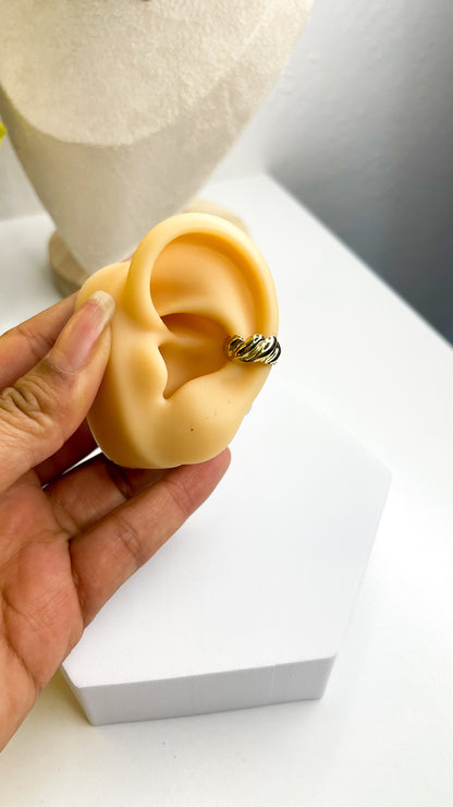 Ear Cuff Twist - Aço Inoxidável