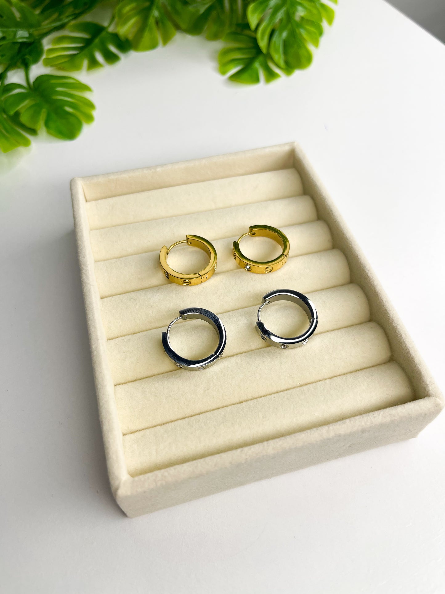 Conjunto Inspiração Cartier - 3 peças Dourado - Aço inoxidável