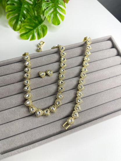 Conjunto Inspiração Coração - 3 peças - Aço inoxidável