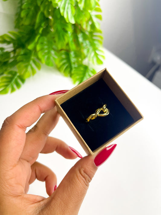 Anel Ajustável Dominique - Aço Inoxidável