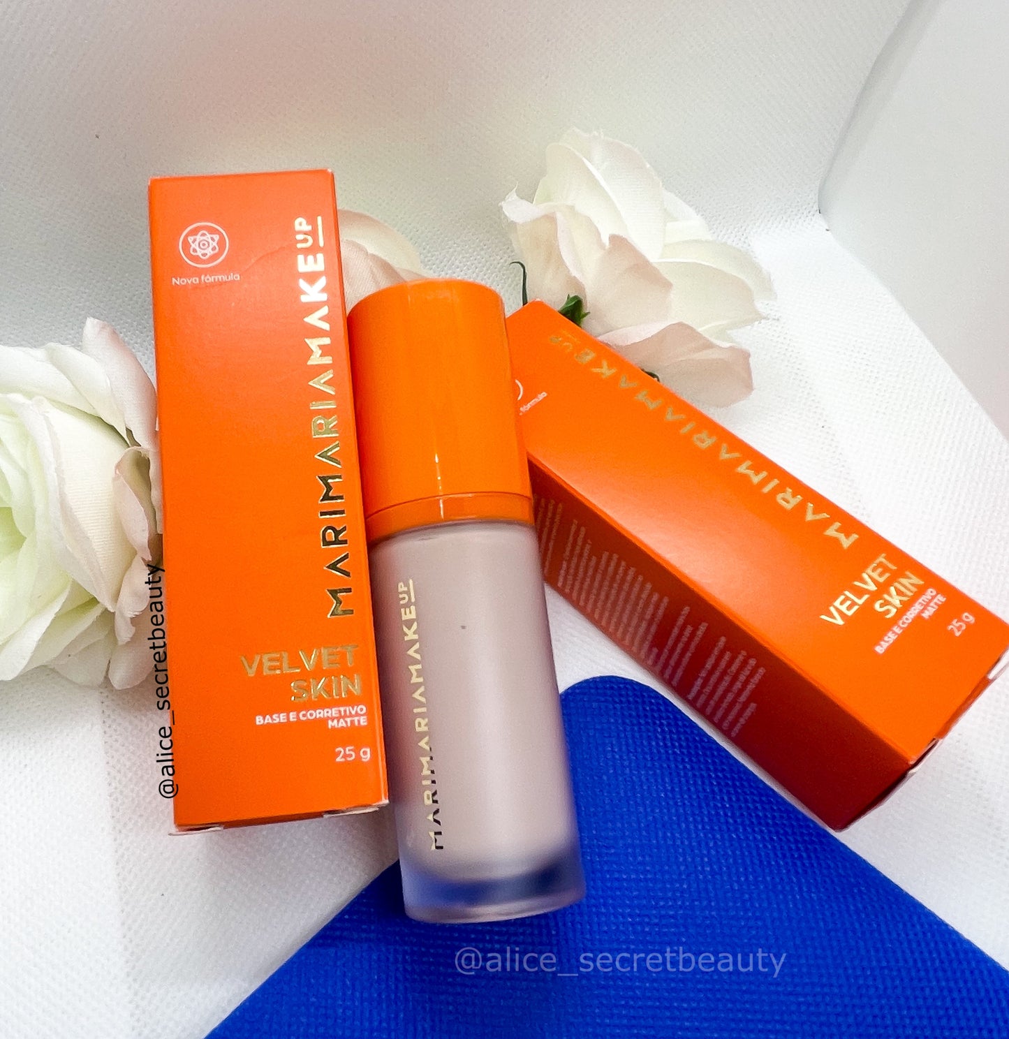 Nova Base e Corretivo Matte Velvet Skin Mari Maria - 25g
