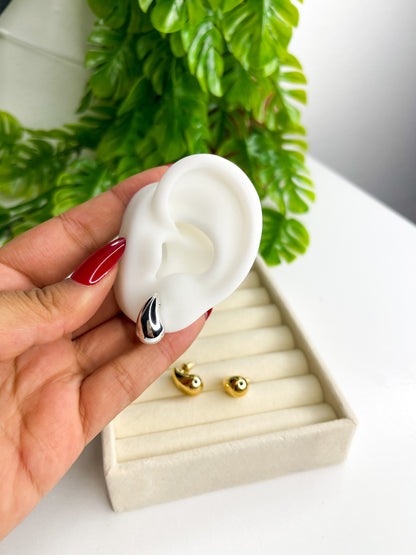 Brinco gota 2cm - Aço Inoxidável