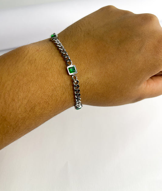 Pulseira jade - Aço Inoxidável