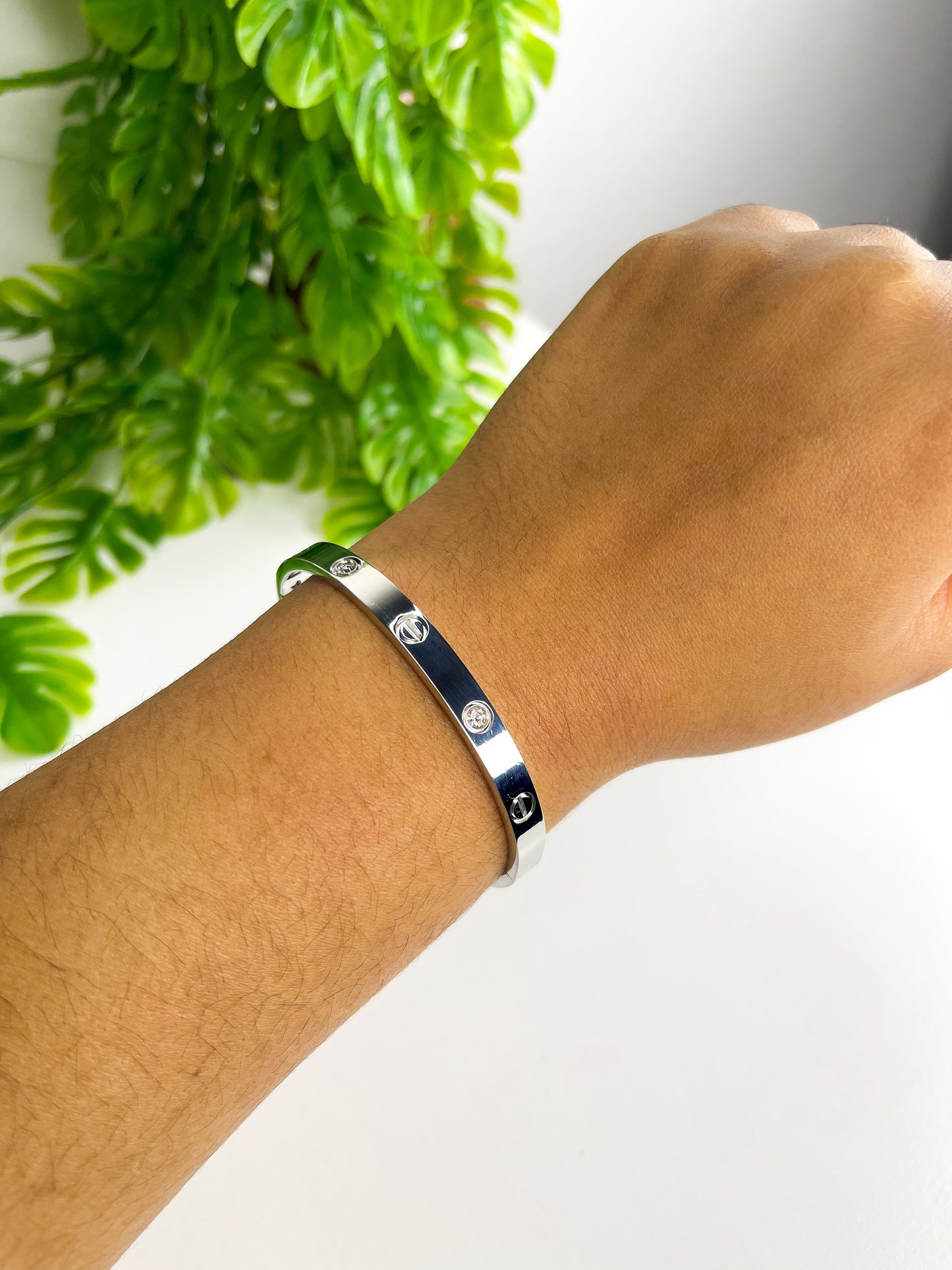 Conjunto Inspiração Cartier - 3 peças Prata - Aço inoxidável