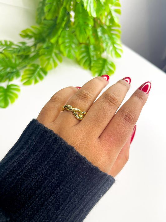 Anel Ajustável Dominique - Aço Inoxidável