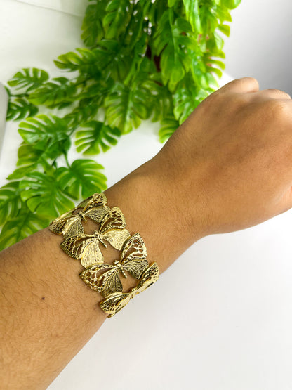 Bracelete Borboleta - Aço inoxidável