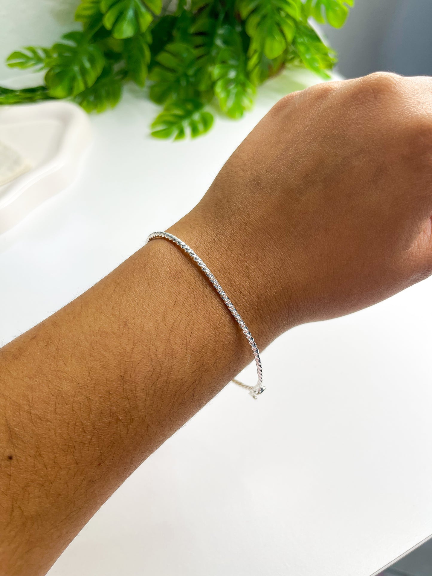Bracelete Torcido - Prata 925