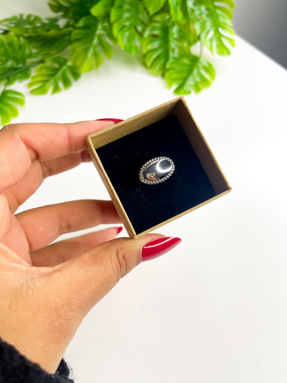 Anel Ajustável Eleonora - Aço Inoxidável