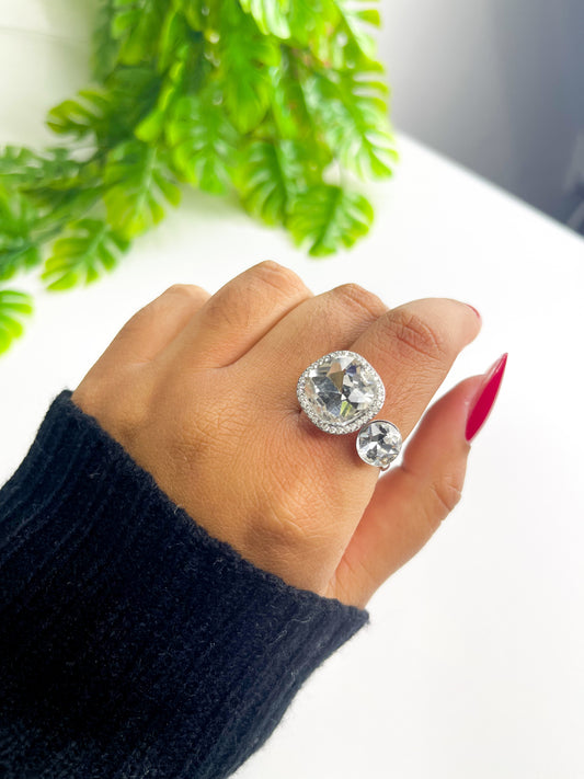 Anel Ajustável Lorenza - Aço Inoxidável