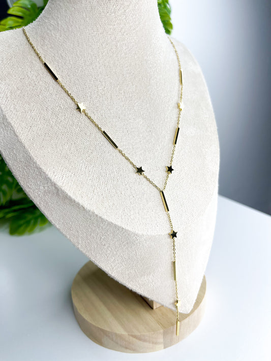 Colar Gravatinha Estrela - Aço Inoxidável