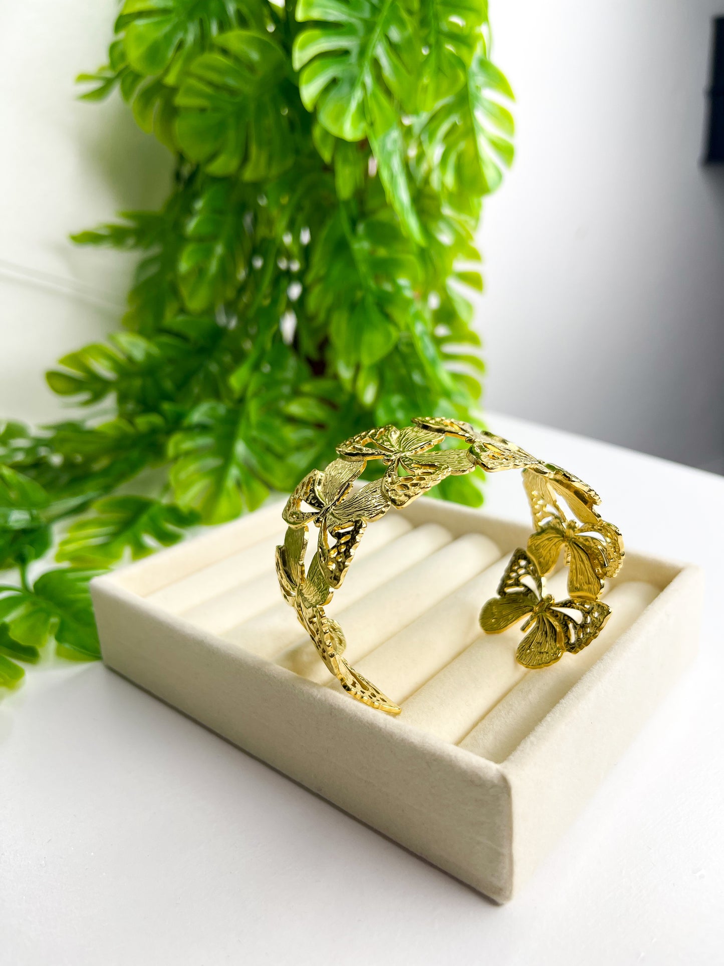 Bracelete Borboleta - Aço inoxidável